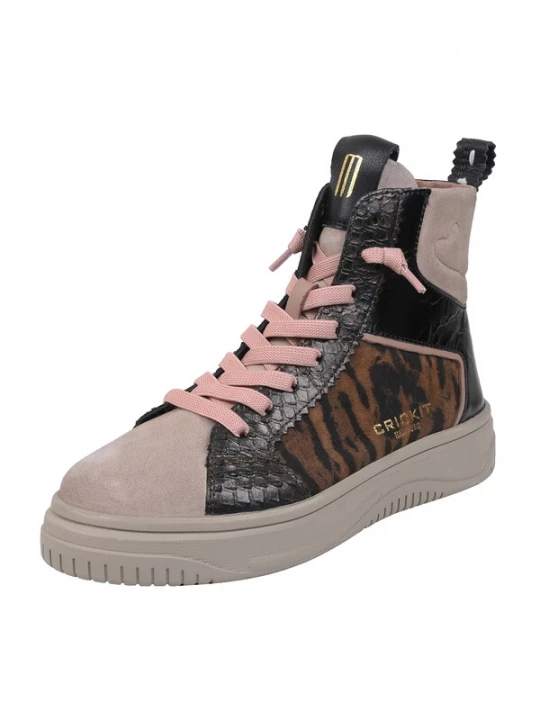 Foto van product Crickit Sneakers hoog 'Sole' bruin / oudroze / zwart