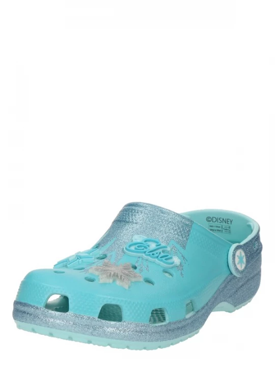 Foto van product Crocs Open schoenen 'Frozen Elsa Classic' neonblauw / blauw gemêleerd / grijs