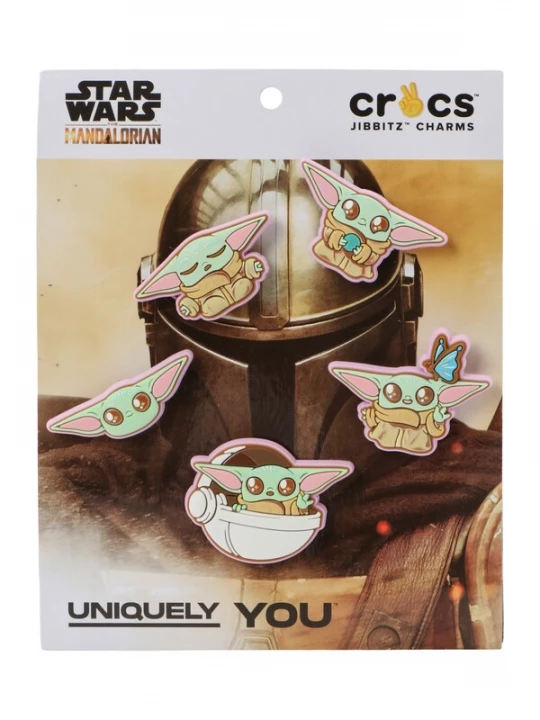 Foto van product Crocs Sieraden 'Star Wars Grogu' olijfgroen / pastelgroen / rosa / wit