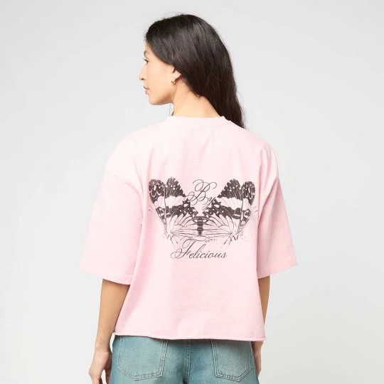 Foto van product Cropped destroyed Tee Felicious lichtroze
