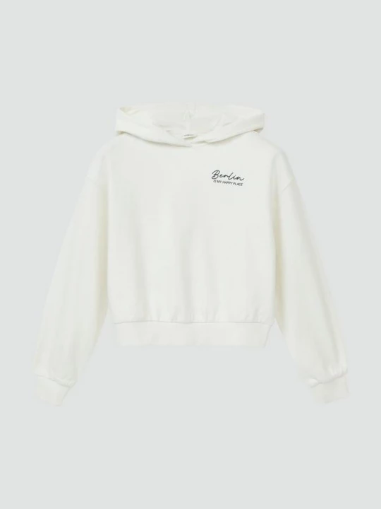Foto van product Cropped hoodie in oversized shape met print op de achterkant s.Oliver