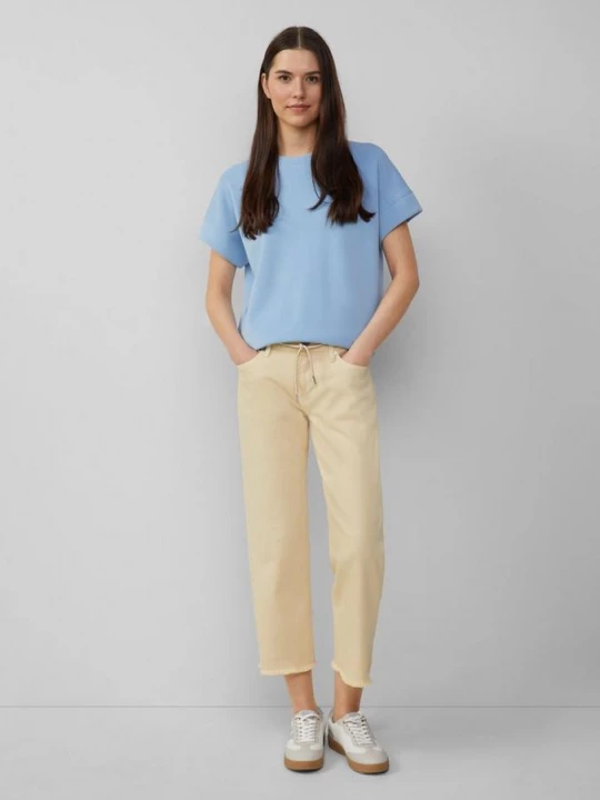 Foto van product Cropped jeans Karolin / regular fit / mid rise / straight leg / open zoom s.Oliver geel