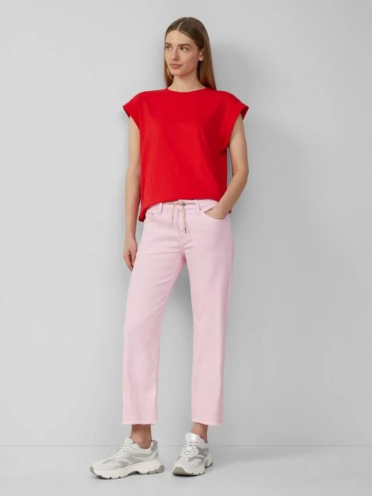 Foto van product Cropped jeans Karolin / regular fit / mid rise / straight leg / open zoom s.Oliver roze