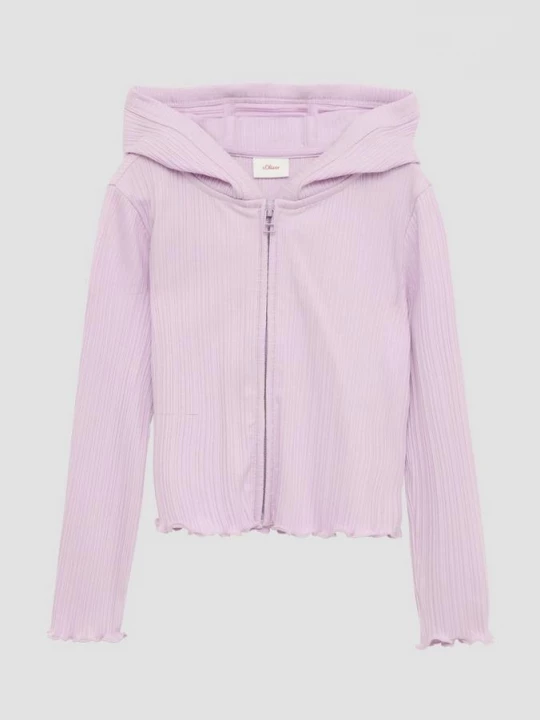 Foto van product Cropped sweatjack met geribde textuur s.Oliver