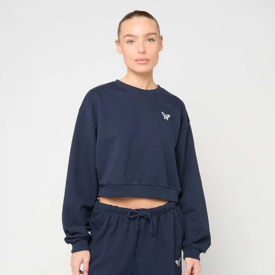 Foto van product Cropped Terry Crewneck Felicious blauw