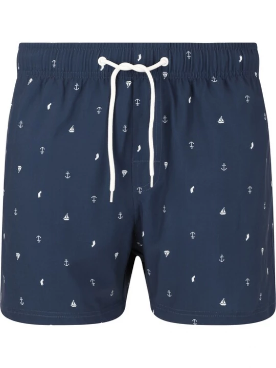Foto van product Cruz Zwemshorts 'Werner' donkerblauw / wit