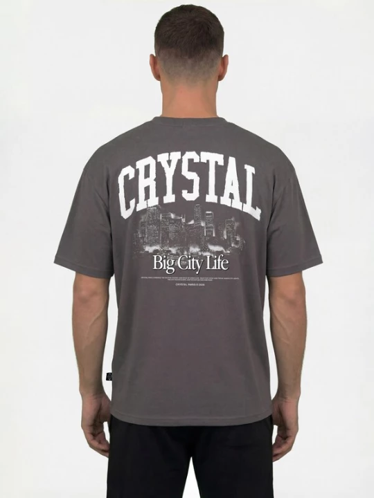 Foto van product Crystal Paris Shirt 'Big City' donkergrijs