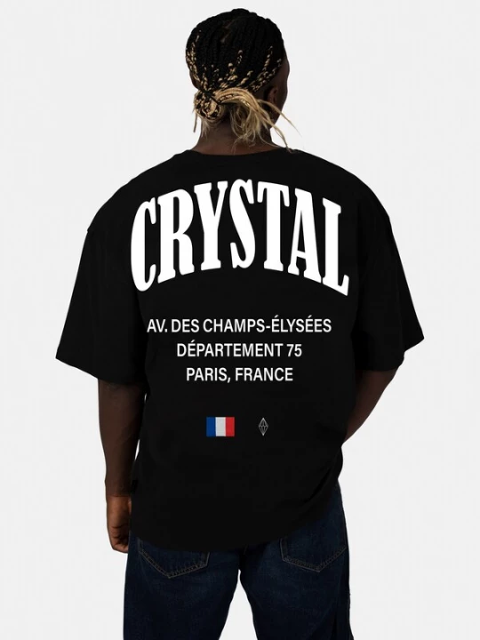 Foto van product Crystal Paris Shirt 'Champs' zwart
