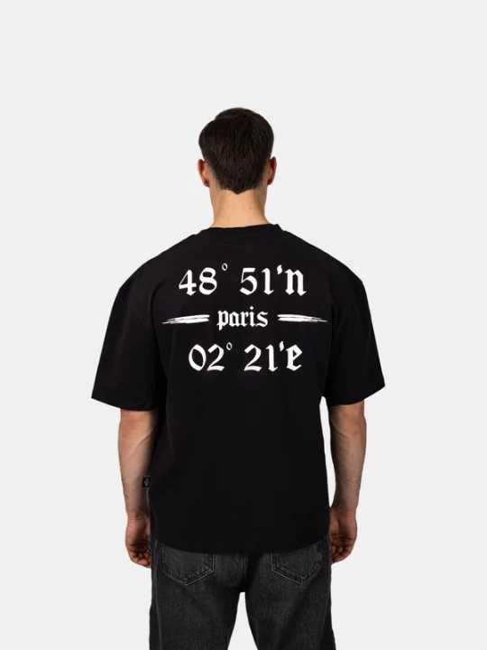 Foto van product Crystal Paris Shirt 'Coordinates' zwart