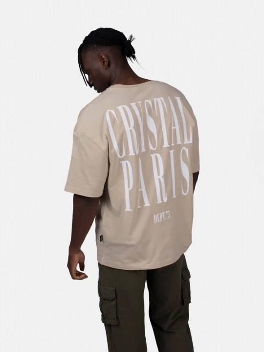 Foto van product Crystal Paris Shirt 'Face' bruin