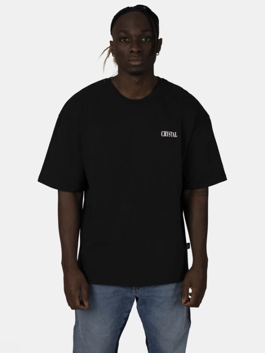 Foto van product Crystal Paris Shirt 'Face' zwart