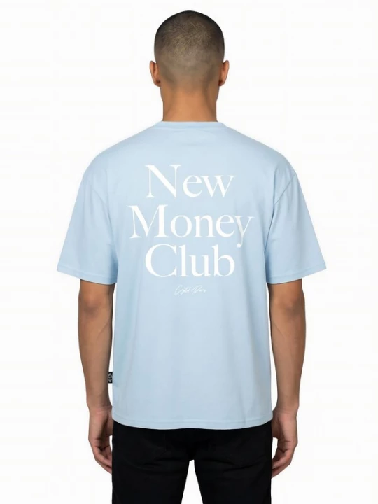 Foto van product Crystal Paris Shirt 'Money Club' lichtblauw