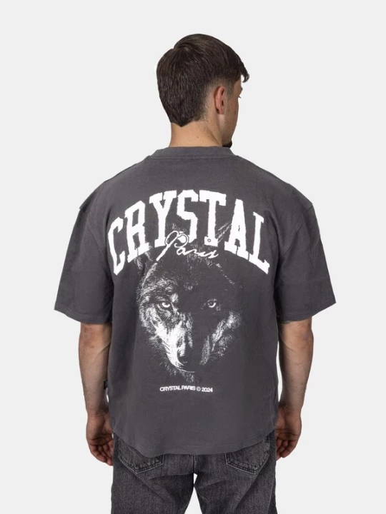 Foto van product Crystal Paris Shirt 'Nightwolf' grijs
