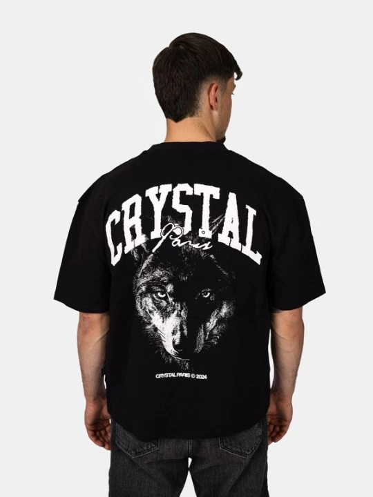 Foto van product Crystal Paris Shirt 'Nightwolf' zwart