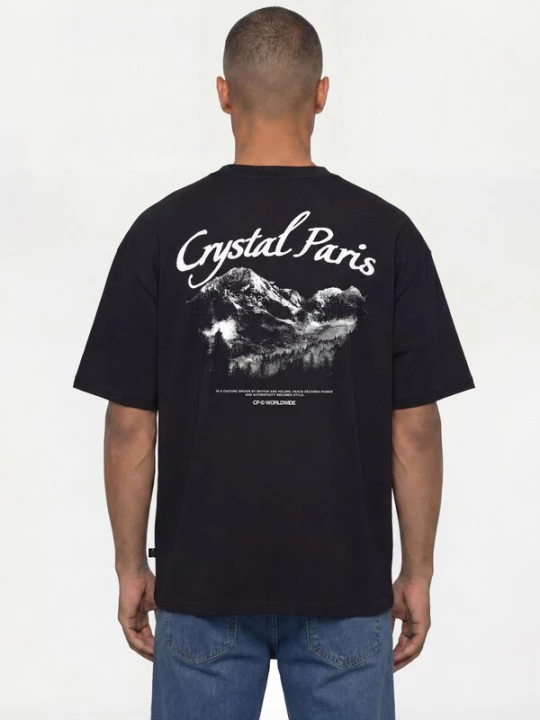 Foto van product Crystal Paris Shirt 'Peace' zwart