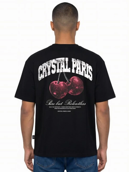 Foto van product Crystal Paris Shirt 'Relentless' zwart
