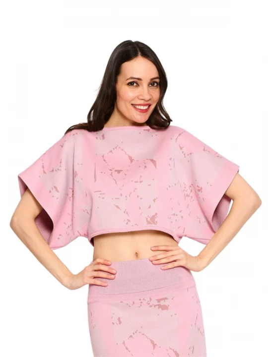 Foto van product Csillag Zsuzsi Top 'Rome Sleeve' rosa
