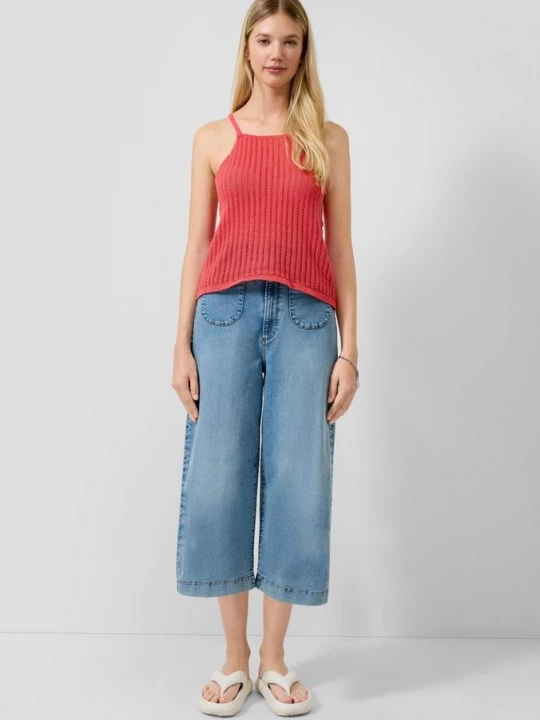 Foto van product Culotte jeans Catie / Slim Fit / Hoog model QS blauw