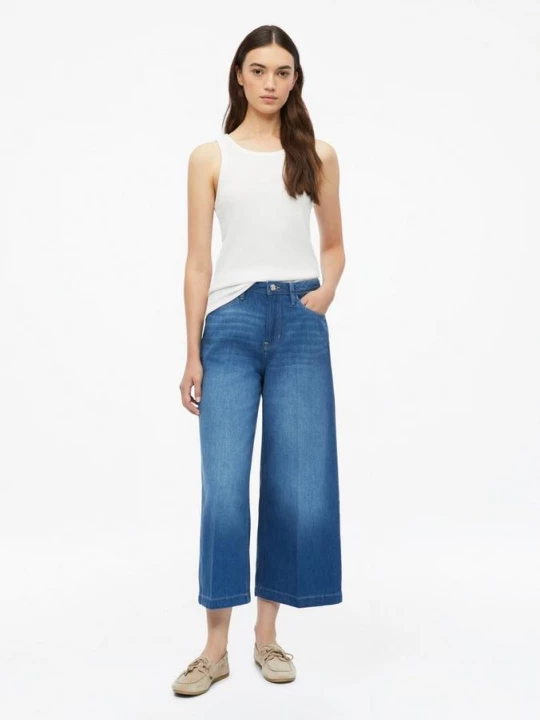 Foto van product Culotte-jeans Suri / Regular fit / Hoge taille / Wijde pijpen s.Oliver blauw