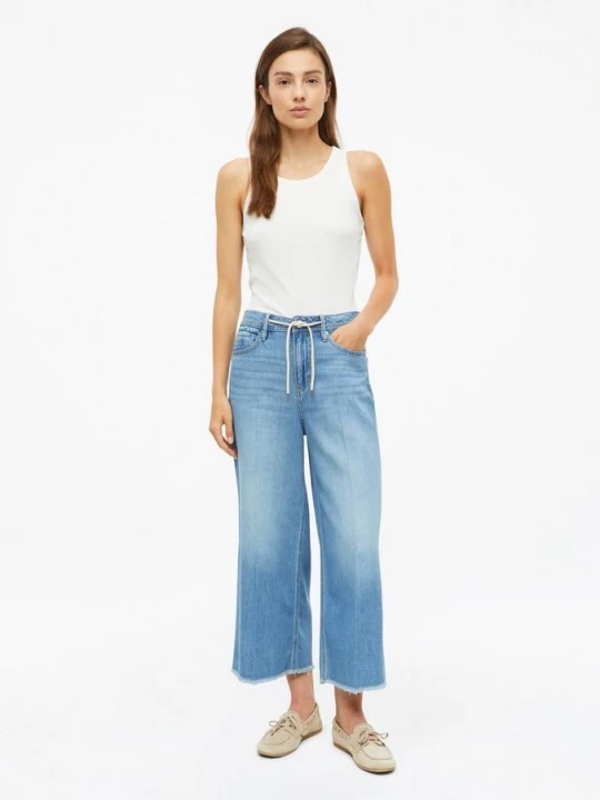 Foto van product Culotte Suri / Regular Fit / Hoge Rise / Wijde Pijp s.Oliver blauw