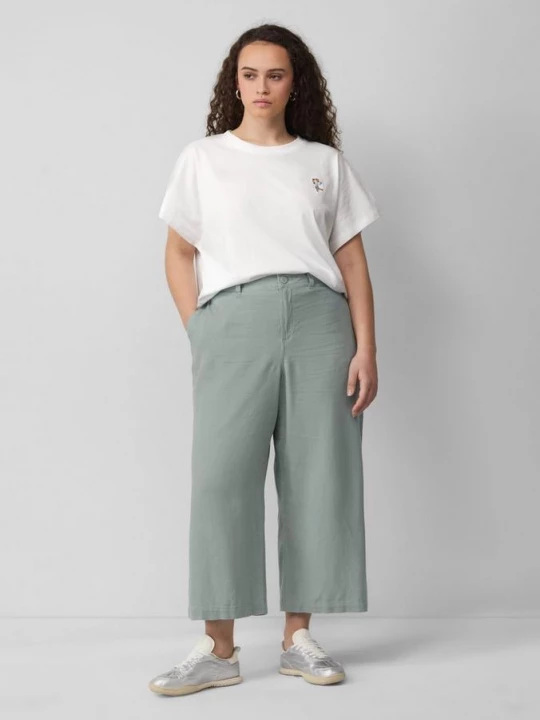 Foto van product Culotte van een linnenmix QS groen