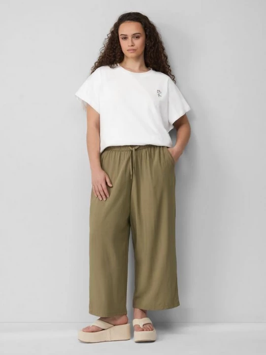 Foto van product Culotte van viscose QS olijfgroen