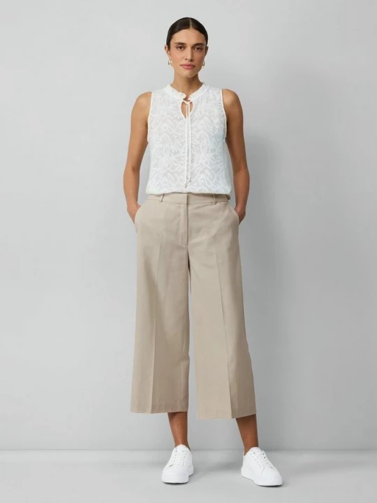 Foto van product Culottes met wijde pijpen s.Oliver beżowy