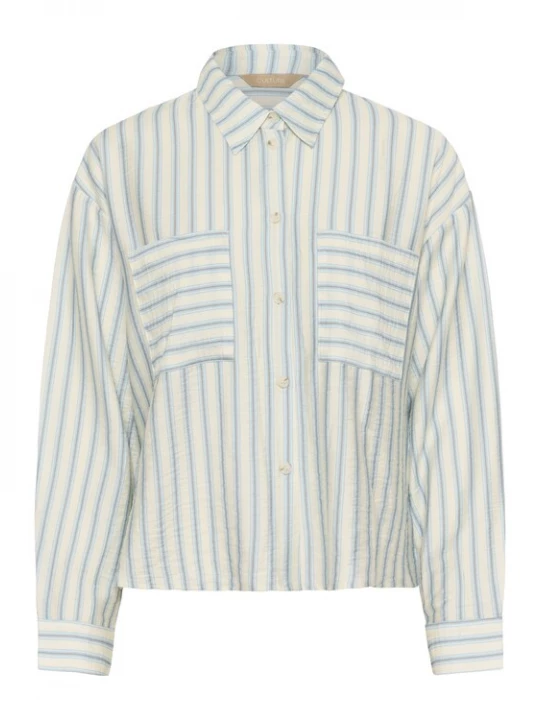 Foto van product CULTURE Blouse 'CUantomine' blauw / lichtgeel
