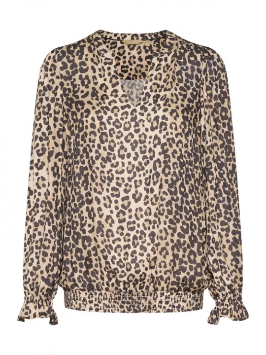 Foto van product CULTURE Blouse 'Pia' nude / roestbruin / donkerbruin