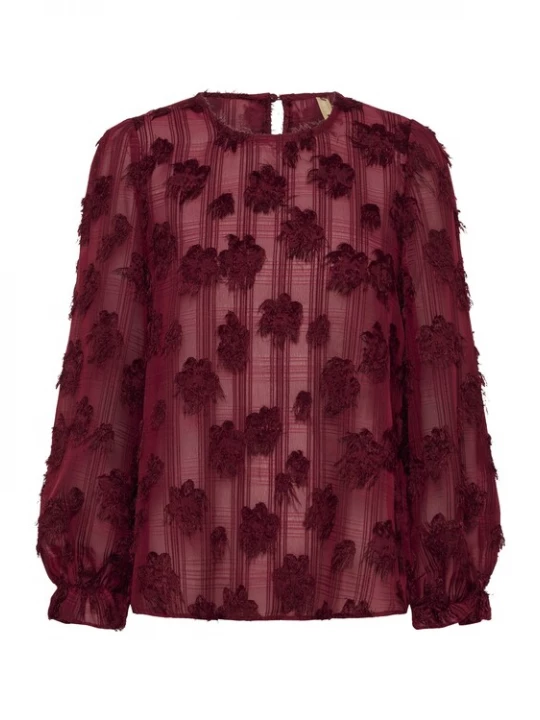 Foto van product CULTURE Blouse wijnrood