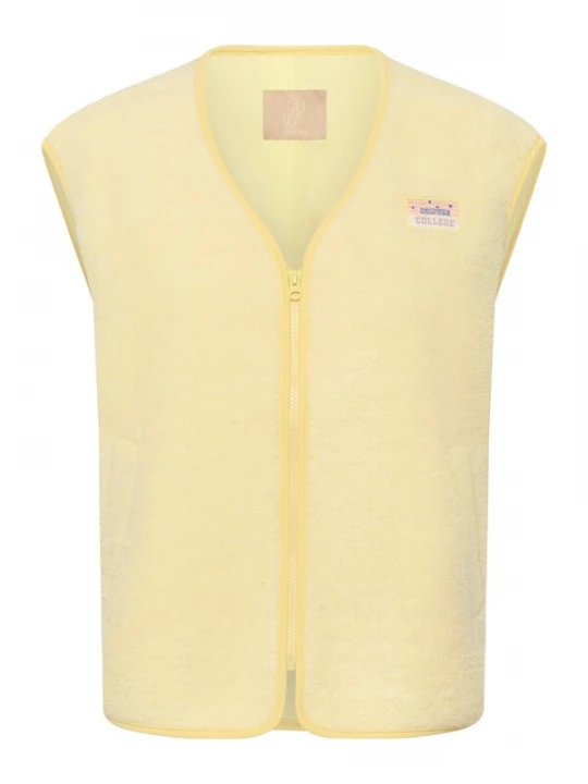 Foto van product CULTURE Bodywarmer 'CUCatina' donkerblauw / citroen / rosa / wit