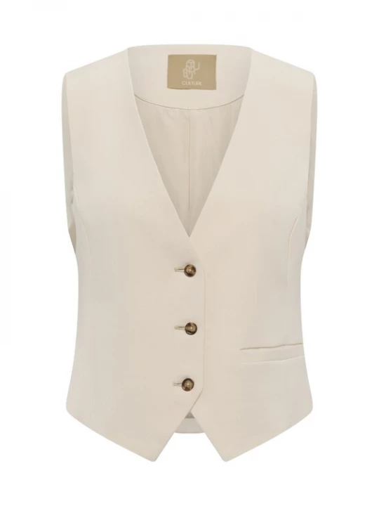 Foto van product CULTURE Bodywarmer 'CUnalina Clara' crème
