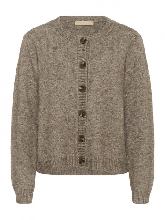 Foto van product CULTURE Gebreid vest beige gemêleerd
