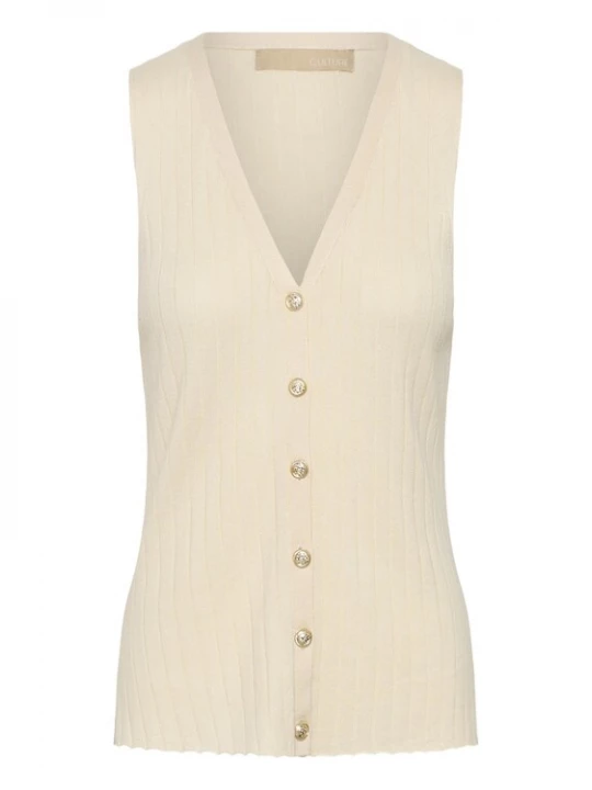 Foto van product CULTURE Gebreide bodywarmer 'CUSophi Annemette' crème