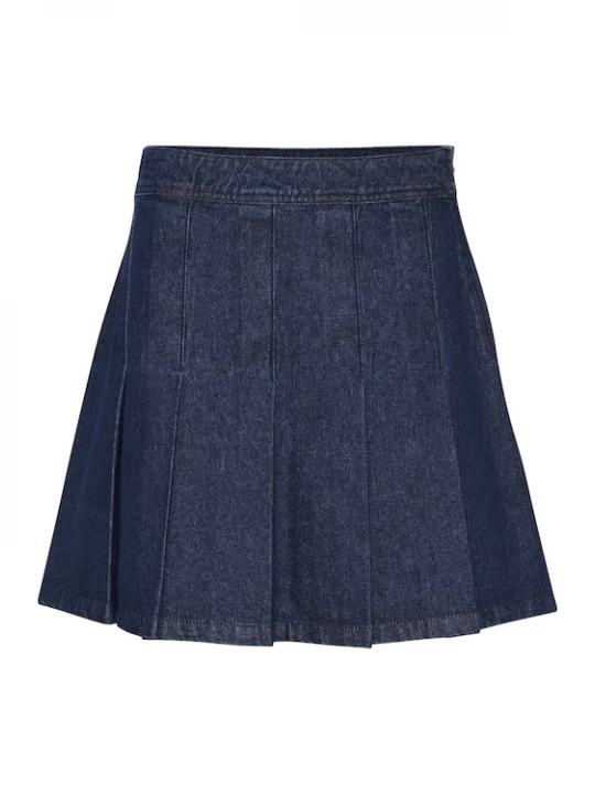 Foto van product CULTURE Rok 'Bink Roselle' blauw denim