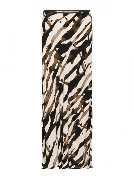Foto van product CULTURE Rok 'CUashley Chaina' bruin / taupe / zwart / offwhite