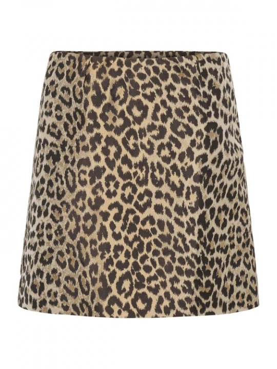 Foto van product CULTURE Rok 'CUcarol Muxi' beige / zwart