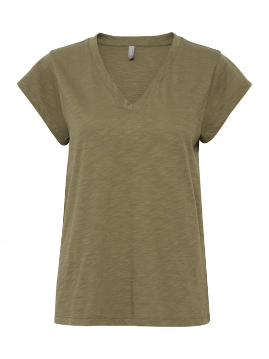 Foto van product CULTURE Shirt 'CU Biana' olijfgroen