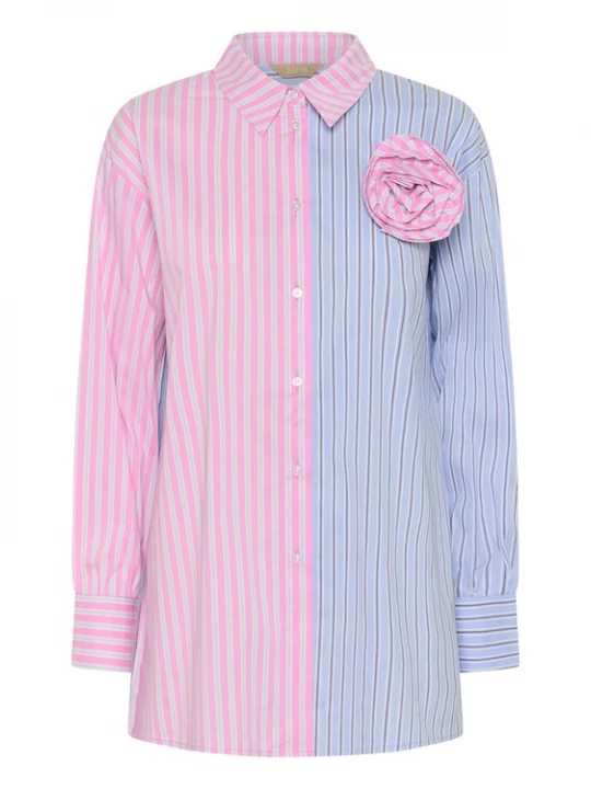 Foto van product CULTURE Shirt 'CUArt' blauw / pink