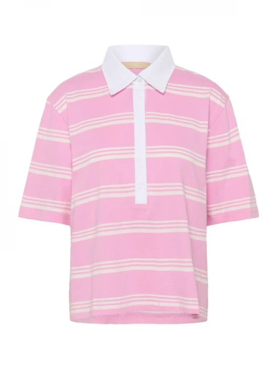 Foto van product CULTURE Shirt 'CUBejse' ecru / rosa / wit