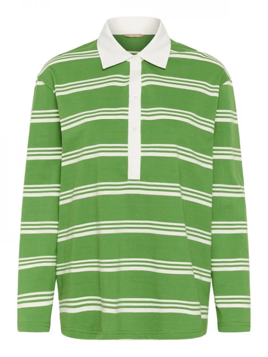 Foto van product CULTURE Shirt 'CUbejse' grasgroen / wit