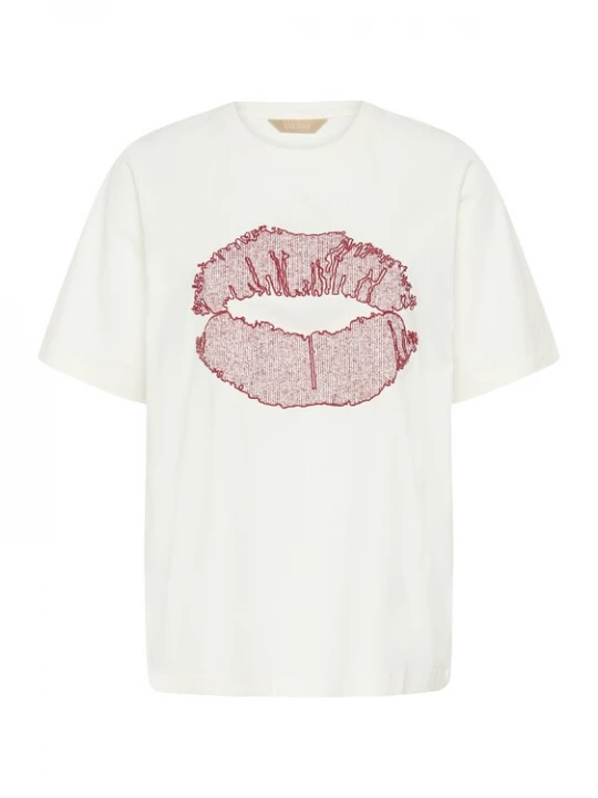 Foto van product CULTURE Shirt 'CUemba' rood / wit