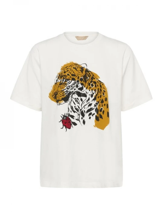 Foto van product CULTURE Shirt 'CUleola' geel / zwart / wit