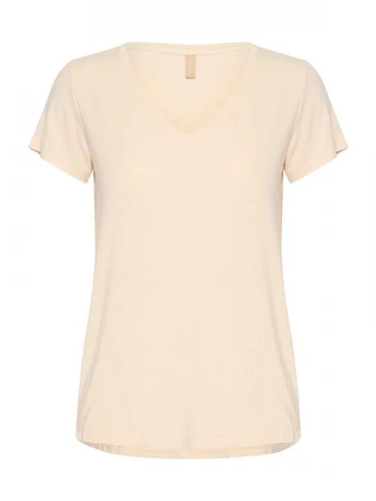Foto van product CULTURE Shirt 'CUPoppy' pasteelgeel