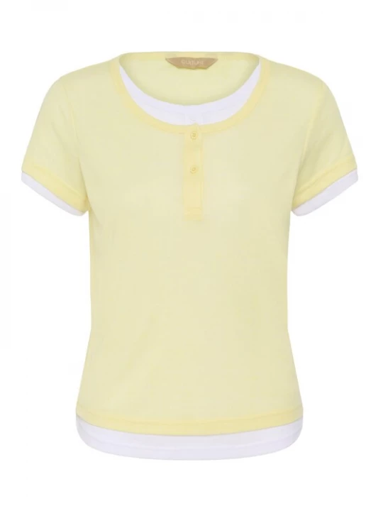Foto van product CULTURE Shirt 'Rachel' geel