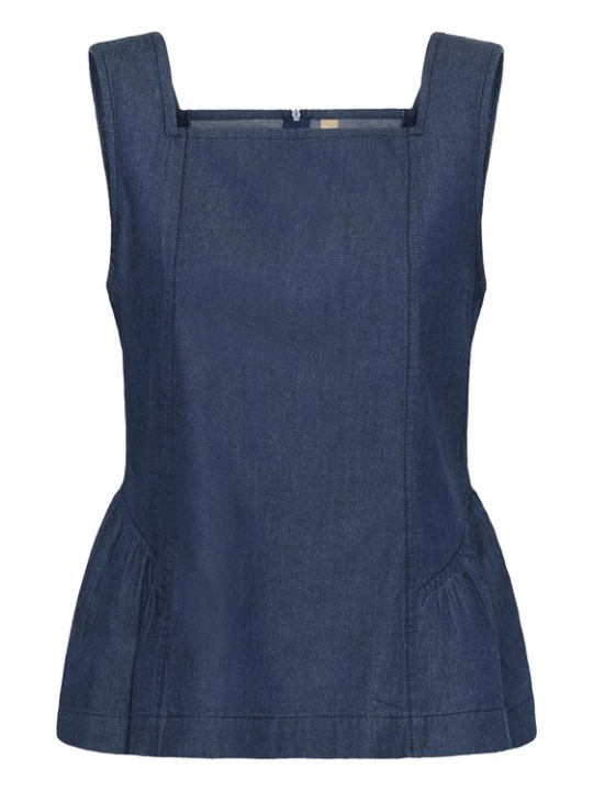 Foto van product CULTURE Top 'CUMone Michelle' blauw