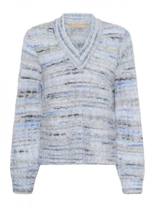 Foto van product CULTURE Trui 'CUBilo' blauw / lichtgrijs / zwart
