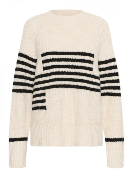 Foto van product CULTURE Trui 'Nicky' beige / zwart