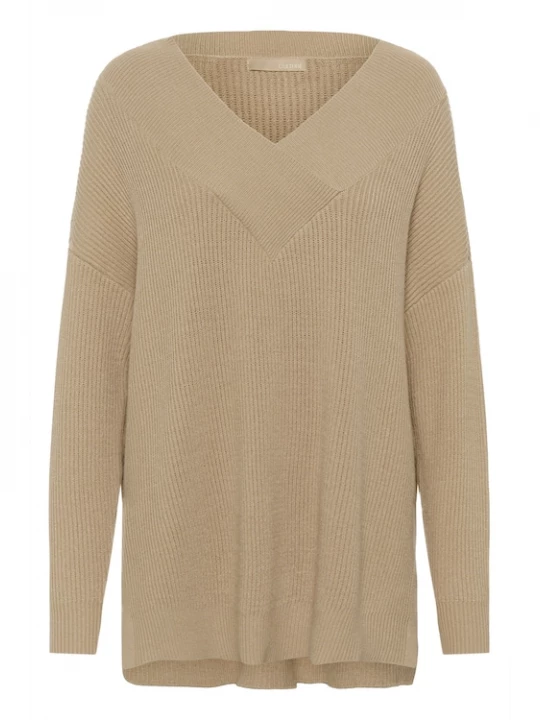 Foto van product CULTURE Trui 'Olivia' donkerbeige