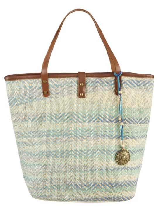 Foto van product Curuba Shopper 'Manjo' beige / turquoise
